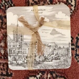 Vtg Schuberth Tamat-Serie Coasters West Germany Cities & Castles - Unused NOS